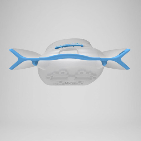 SPEEDO DMC Elite Blanc/BLEU- Mini Palmes Natation & Piscine | Les4Nages