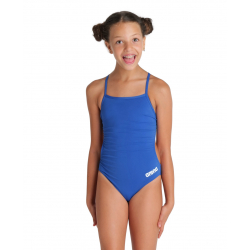 Arena Girls (6-14 ans) Team Swimsuit SOLID Challenge Back - Royal White - Maillot Fille Natation