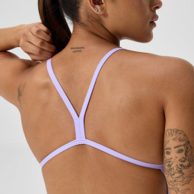 Speedo SOLID V-BACK 2.0 PURPLE / PURPLE - Maillot femme 1 pièce