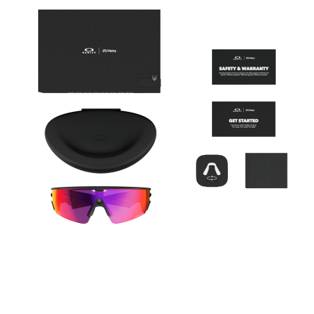 OAKLEY META VANGUARD IA Black Prizm Road - Lunettes solaires connectées avec Caméra et écouteurs intégrés | Les4Nages OAKLEY META VANGUARD IA Black Prizm Road - Lunettes solaires connectées avec Caméra et écouteurs intégrés | Les4Nages