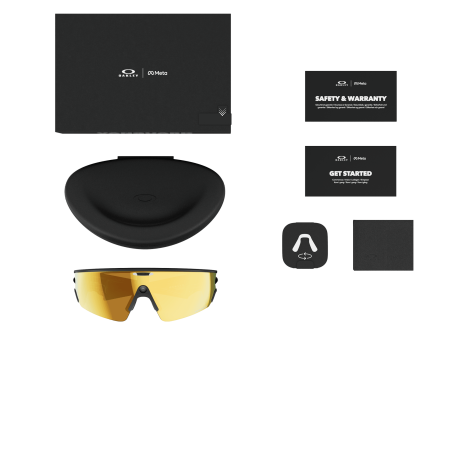 OAKLEY META VANGUARD Black Prizm 24K - Lunettes solaires connectées avec Caméra et écouteurs intégrés | Les4Nages OAKLEY META VANGUARD Black Prizm 24K - Lunettes solaires connectées avec Caméra et écouteurs intégrés | Les4Nages
