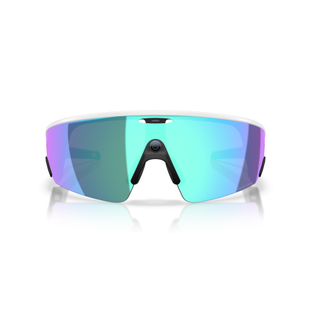 OAKLEY META VANGUARD White Prizm Saphir - Lunettes solaires connectées avec Caméra et écouteurs intégrés | Les4Nages