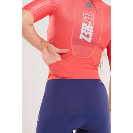 ZEROD TTSuit RACER Allegra - Trifonction Triathlon femme manches courtes | Les4Nages