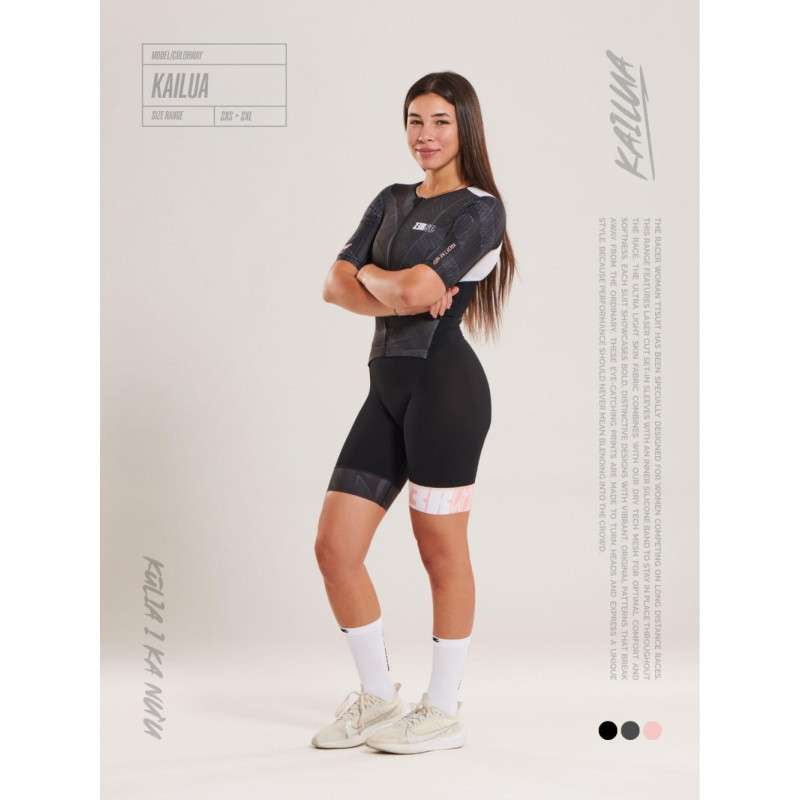 ZEROD TTSuit RACER Kailua - Trifonction Triathlon femme manches courtes | Les4Nages