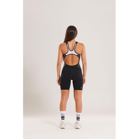 ZEROD RACER Black Volt - Trifonction Triathlon Femme sans manches | Les4Nages