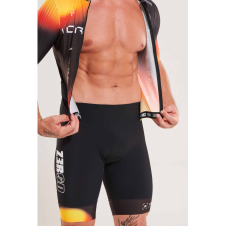 ZEROD TTSuit RACER Vortex Solar - Trifonction Triathlon Homme manches courtes | Les4Nages