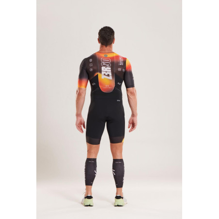 ZEROD TTSuit RACER Vortex Solar - Trifonction Triathlon Homme manches courtes | Les4Nages