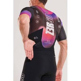 ZEROD TTSuit RACER Vortex Nebula - Trifonction Triathlon Homme manches courtes