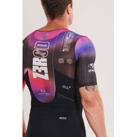 ZEROD TTSuit RACER Vortex Nebula - Trifonction Triathlon Homme manches courtes