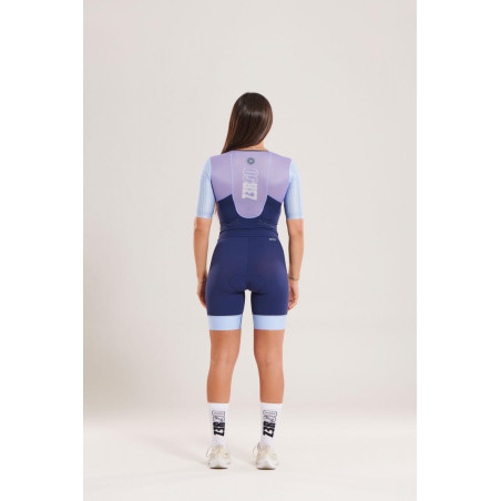 ZEROD TTSuit RACER Lavender - Trifonction Triathlon femme manches courtes | Les4Nages