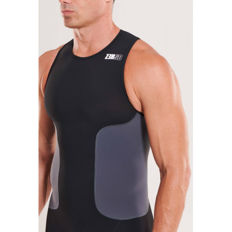 ZEROD RACER Black Volt - Trifonction Triathlon Homme sans manches | Les4Nages