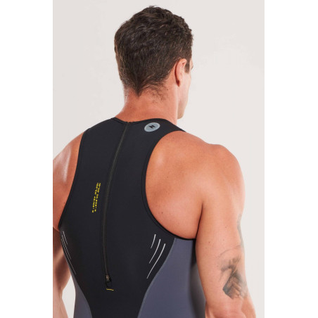 ZEROD RACER Black Volt - Trifonction Triathlon Homme sans manches | Les4Nages