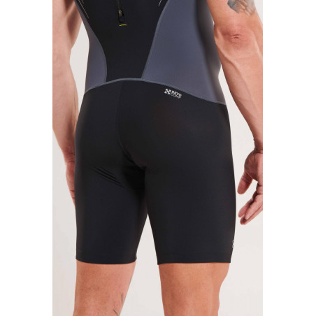 ZEROD TTSuit RACER Black Volt - Trifonction Triathlon Homme manches courtes | Les4Nages