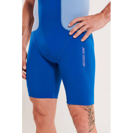 ZEROD RACER DeepBlue - Trifonction Triathlon Homme sans manches | Les4Nages