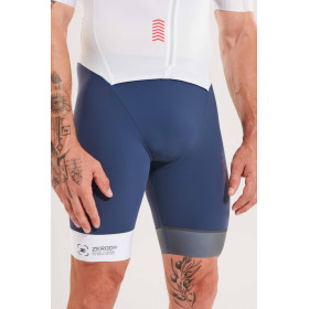 ZEROD TTSuit RACER Smoke White - Trifonction Triathlon Homme manches courtes