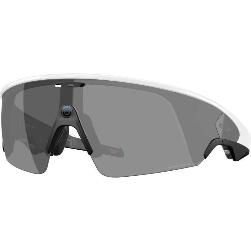 OAKLEY META VANGUARD IA Verres Prizm Black , Monture white - Lunettes solaires connectées avec Caméra et écouteurs intégrés | Les4Nages