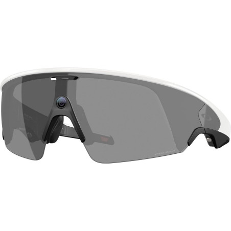 OAKLEY META VANGUARD IA Verres Prizm Black , Monture white - Lunettes solaires connectées avec Caméra et écouteurs intégrés | Les4Nages