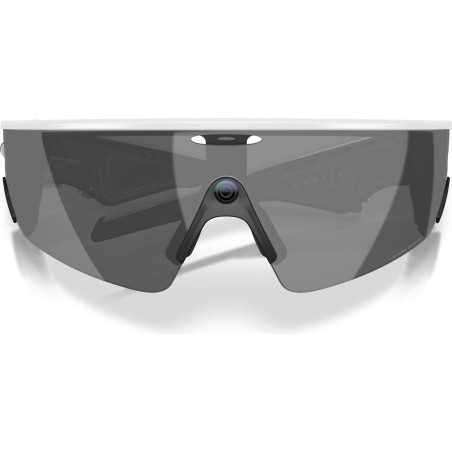 OAKLEY META VANGUARD IA Verres Prizm Black , Monture white - Lunettes solaires connectées avec Caméra et écouteurs intégrés | Les4Nages