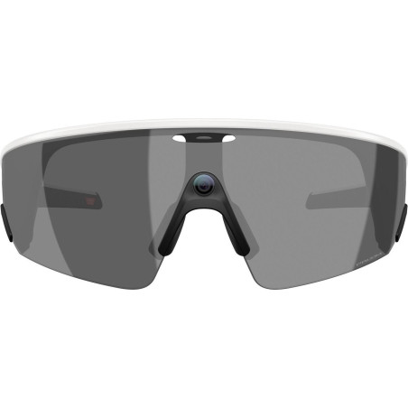 OAKLEY META VANGUARD IA Verres Prizm Black , Monture white - Lunettes solaires connectées avec Caméra et écouteurs intégrés | Les4Nages