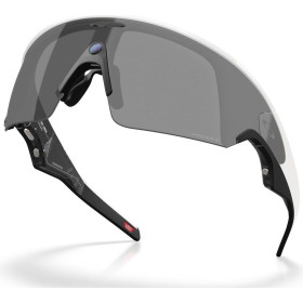 OAKLEY META VANGUARD IA Verres Prizm Black , Monture white - Lunettes solaires connectées avec Caméra et écouteurs intégrés