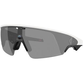 OAKLEY META VANGUARD IA Verres Prizm Black , Monture white - Lunettes solaires connectées avec Caméra et écouteurs intégrés