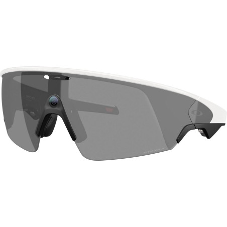 OAKLEY META VANGUARD IA Verres Prizm Black , Monture white - Lunettes solaires connectées avec Caméra et écouteurs intégrés | Les4Nages