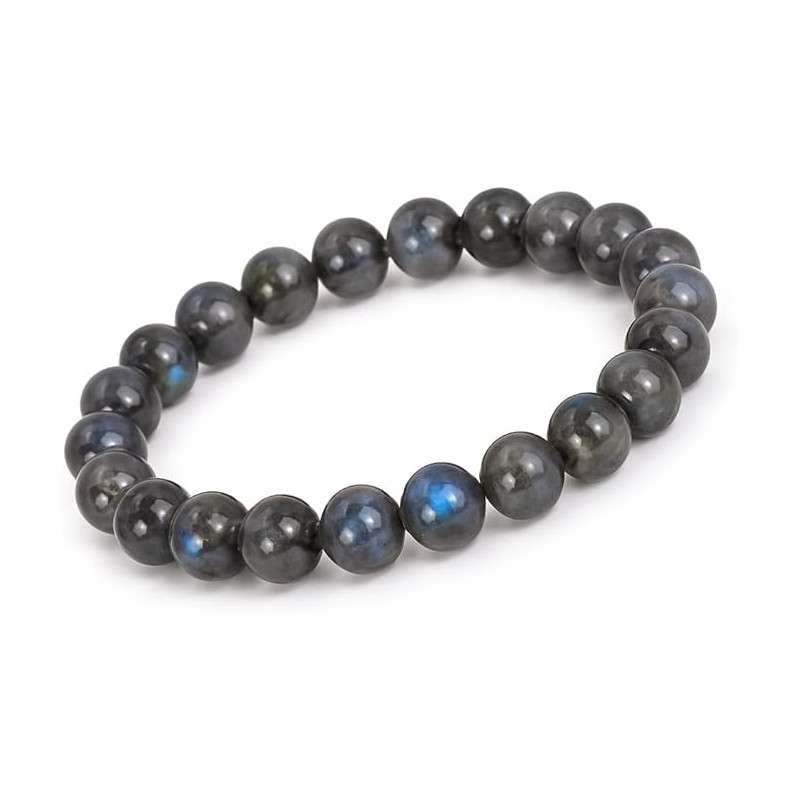 Bracelet Pierres Naturelles LABRADORITE 8mm - KIREI PARIS BIJOUX | Les4Nages