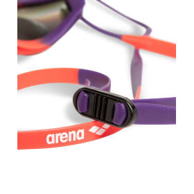 Arena TRACKS MIRROR Copper Plum Bright Coral - Lunettes Natation