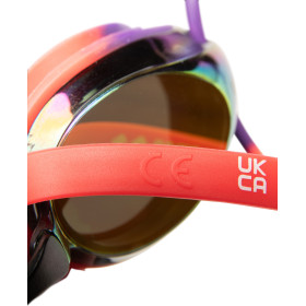 Arena TRACKS MIRROR Copper Plum Bright Coral - Lunettes Natation