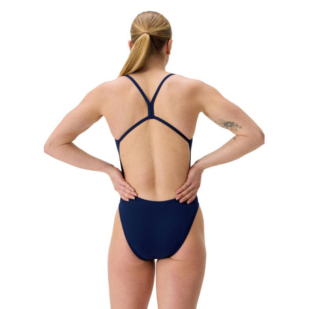 Speedo SOLID V-BACK 2.0 Navy - Maillot femme 1 pièce | Les4Nages