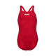 Arena Solid Team Swim Pro - Red White - Maillot Fille Natation