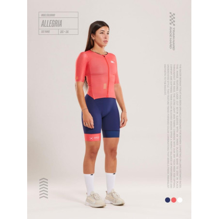 ZEROD TTSuit RACER Allegria - Trifonction Triathlon femme manches courtes | Les4Nages