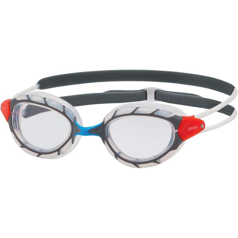 ZOGGS Predator Clear Grey Clear Smaller Fit - Lunettes Natation | Les4Nages