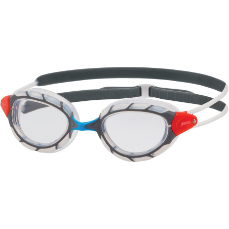 ZOGGS Predator Clear Grey Clear Smaller Fit - Lunettes Natation | Les4Nages