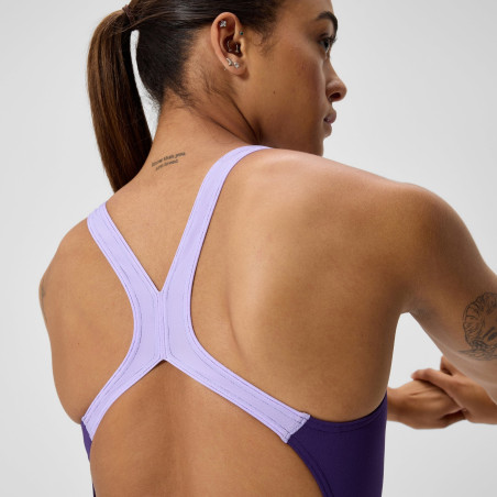 Speedo SOLID Powerback Violet - Maillot femme 1 pièce | Les4Nages Speedo SOLID Powerback Violet - Maillot femme 1 pièce | Les4Nages