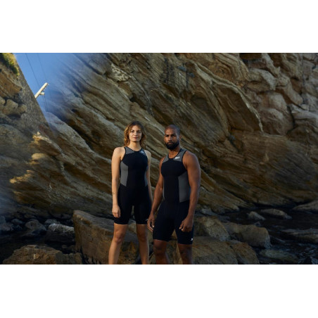 ZEROD ELITE Femme BLACK SERIES - Trifonction Triathlon Femme sans manches | Les4Nages
