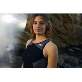 ZEROD ELITE Femme BLACK SERIES - Trifonction Triathlon Femme sans manches