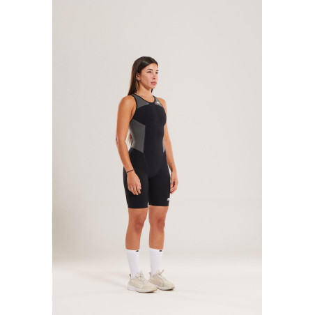 ZEROD ELITE Femme BLACK SERIES - Trifonction Triathlon Femme sans manches | Les4Nages