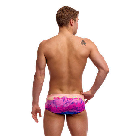 FUNKY TRUNKS Pink Peaks - Sidewinder Trunks - Boxer Natation Homme | Les4Nages