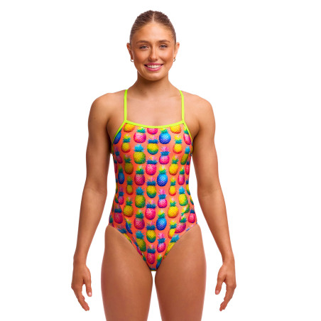 FUNKITA Pinky Piney - Single Strap - Maillot Femme 1 pi | Les4Nages