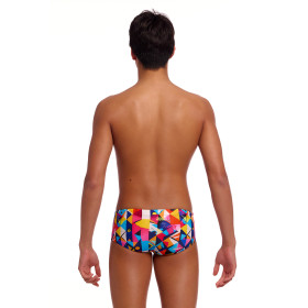 FUNKY TRUNKS (8-12ans) Broken Blox Sidewinder Trunks - Boxer Natation Gar