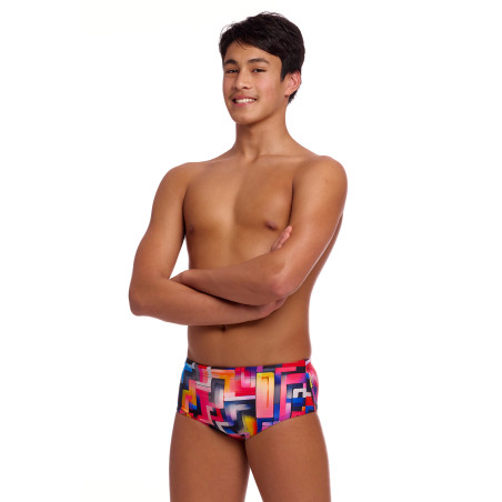 FUNKY TRUNKS (8-12ans) Putty Rules Sidewinder Trunks - Boxer Natation Gar | Les4Nages