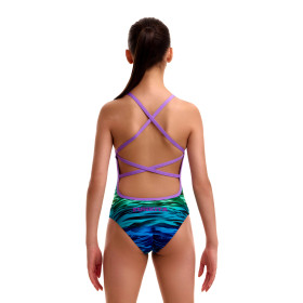 FUNKITA Girl (8-14ans) Mintie Montie Strapped In - Maillot Fille natation 1 piece