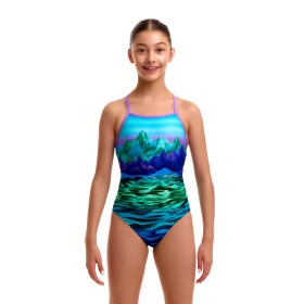 FUNKITA Girl (8-14ans) Mintie Montie Strapped In - Maillot Fille natation 1 piece