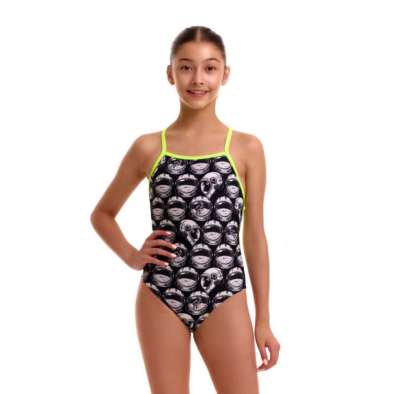 FUNKITA Girl (8-14ans) Arti Mess Strapped In - Maillot Fille natation 1 piece | Les4Nages