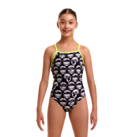 FUNKITA Girl (8-14ans) Arti Mess Strapped In - Maillot Fille natation 1 piece
