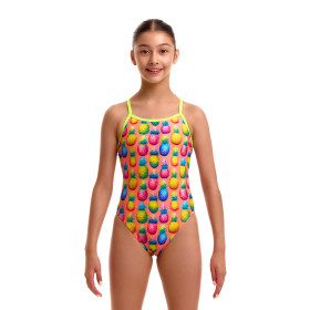 FUNKITA Girl (8-14ans) Pinky Piney Single Strap - Maillot Fille natation 1 piece