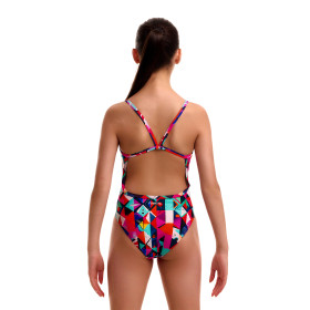 FUNKITA Girl (8-14ans) Art Dropout Single Strap - Maillot Fille natation 1 piece