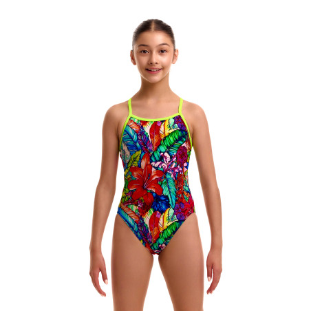 FUNKITA Girl (8-14ans) Loud Proud Single Strap - Maillot Fille natation 1 piece | Les4Nages