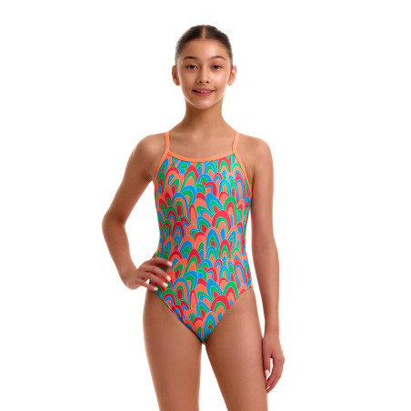 FUNKITA Girl (8-14ans) Hush Puffy Single Strap - Maillot Fille natation 1 piece | Les4Nages